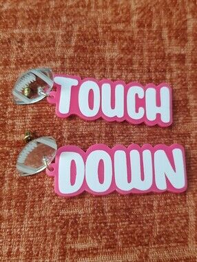 **SALE** Hot Pink "TOUCH DOWN" Earrings